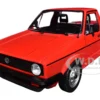 1983 Volkswagen Caddy MK 1 Pickup Truck Mars Red 1/18 Diecast Model Car by Solido