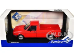 1983 Volkswagen Caddy MK 1 Pickup Truck Mars Red 1/18 Diecast Model Car by Solido