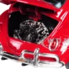 1966 Volkswagen Classic Beetle Red 1/24 Diecast Car Model Motormax 79558 79559