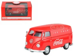 1962 Volkswagen Coca Cola Cargo Van Red 1/43 Diecast Model Motor City Classics 430004