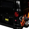 1960 Volkswagen Delivery Van "Maui & Sons" Black with Graphics Limited Edition to 4050 pieces Worldwide 1/24 Diecast Model Car by M2 Machines