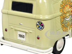 1960 Volkswagen Delivery Van "Maui & Sons" Light Olive Green with Salmon Top Limited Edition to 6650 pieces Worldwide 1/24 Diecast Model Car by M2 Machines