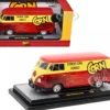 1960 Volkswagen Delivery Van Red and Yellow "Corn Nuts BBQ" Limited Edition to 6250 pieces Worldwide 1/24 Diecast Model Car by M2 Machines