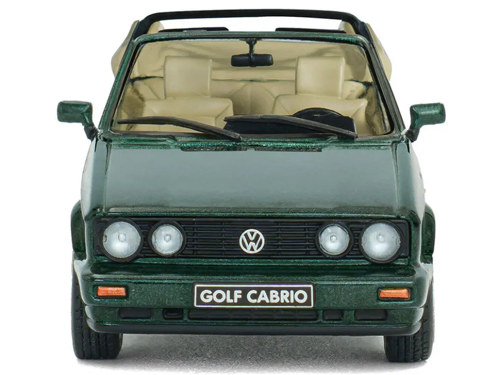 1992 Volkswagen Golf Cabrio Classic Line Classic Green Metallic 1/43 Diecast Model Car by Solido