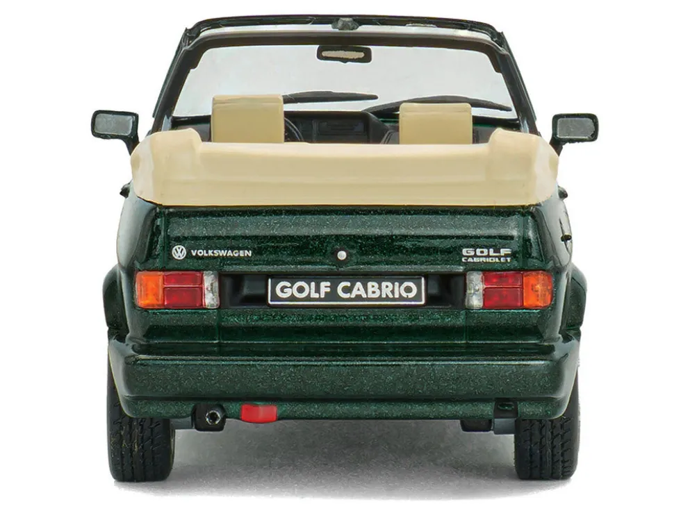 1992 Volkswagen Golf Cabrio Classic Line Classic Green Metallic 1/43 Diecast Model Car by Solido