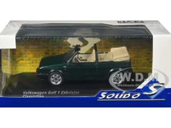 1992 Volkswagen Golf Cabrio Classic Line Classic Green Metallic 1/43 Diecast Model Car by Solido