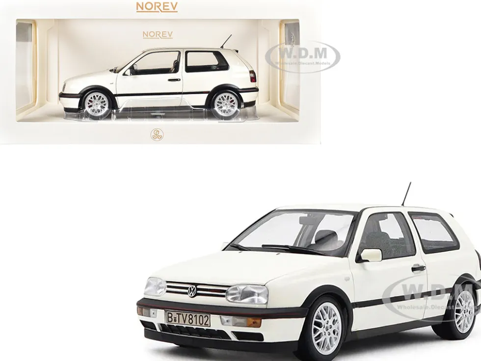 1996 Volkswagen Golf GTI Candy White "20 Years Anniversary Edition" 1/18 Diecast Model Car by Norev