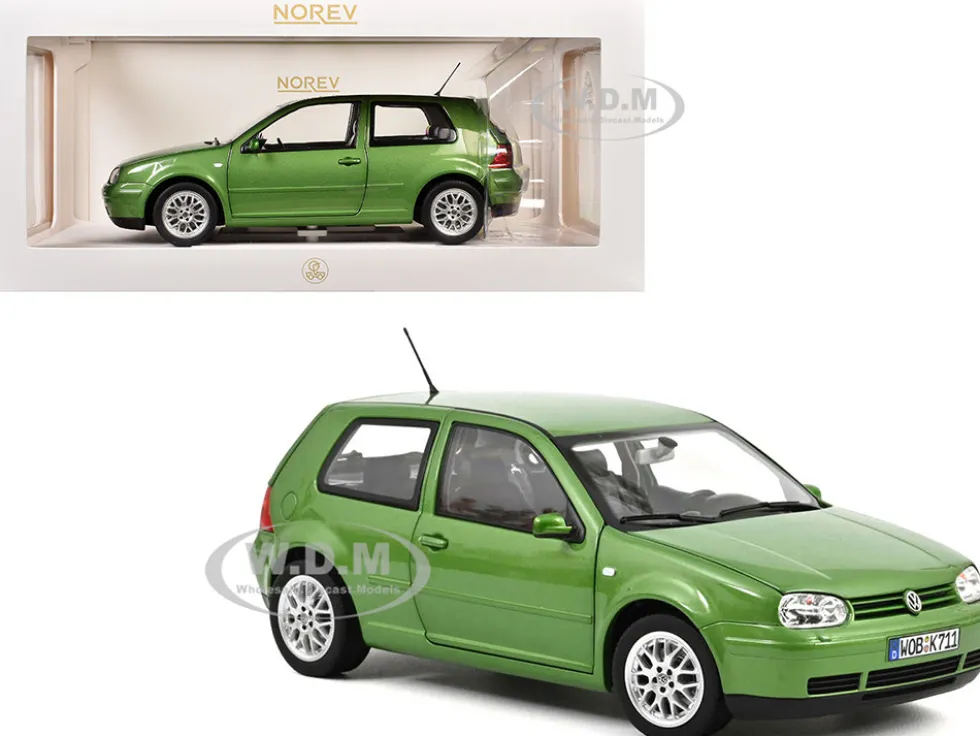 1998 Volkswagen Golf GTI Green Metallic 1/18 Diecast Model Car by Norev