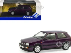 1994 Volkswagen Golf MKIII VR6 Purple Metallic 1/43 Diecast Model Car by Solido