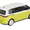 Volkswagen ID. Buzz Van Pomelo Yellow Metallic and Candy White Limited Edition 1/64 Diecast Model Car by Mini GT