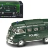 1962 Volkswagen Microbus Police Green 1/43 Diecast Car Model Road Signature 43210