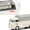 Volkswagen T1b Pritsche Plane Pickup Truck Canopy #53 Cream 1/87 HO Diecast Model Schuco 452650300