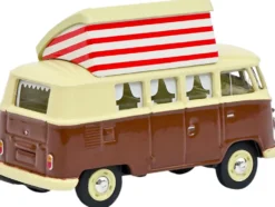 Volkswagen T1 Camper Bus Pop-Top Roof Brown Cream 1/64 Diecast Model Schuco 452026600