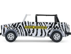 1974 Volkswagen Thing (Type 181) "Safari Adventure" Black and White Zebra Stripes "Club Vee-Dub" Series 21 1/64 Diecast Model Car by Greenlight