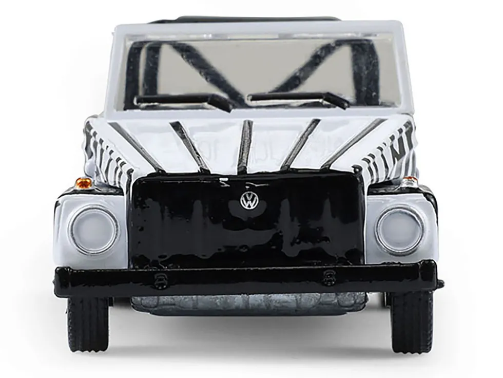 1974 Volkswagen Thing (Type 181) "Safari Adventure" Black and White Zebra Stripes "Club Vee-Dub" Series 21 1/64 Diecast Model Car by Greenlight