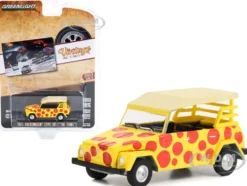 1974 Volkswagen Thing Type 181 Yellow Red Polka Dots Volkswagen Presents The Thing. It Can Be Anything!!! Vintage Ad Cars Series 8 1/64 Diecast Model Car Greenlight 39110C