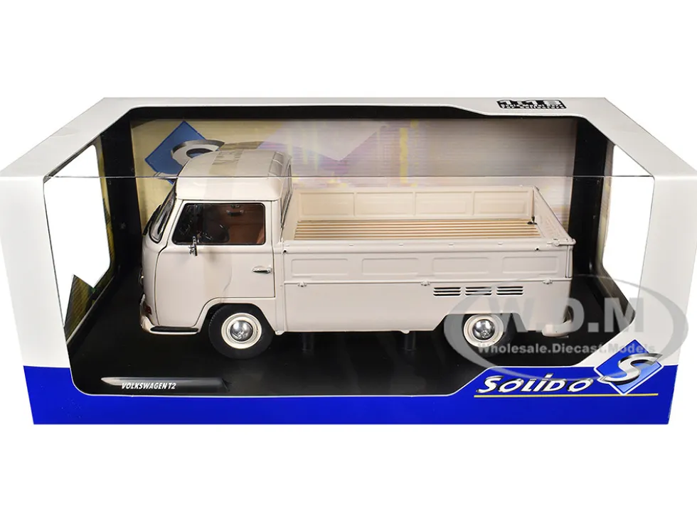 1968 Volkswagen T2 Pickup Truck Beige 1/18 Diecast Model Car by Solido