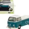Volkswagen T2 Pickup Truck Emerald Green and Arkona White 1/148 (N) Scale Diecast Model Car by Oxford Diecast
