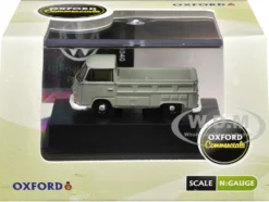 Volkswagen T2 Pickup Truck Light Gray 1/148 (N) Scale Diecast Model Car by Oxford Diecast