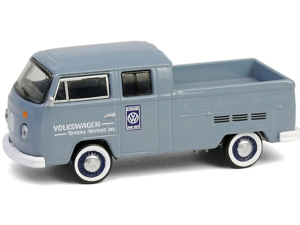 1978 Volkswagen Type 2 Double Cab Pickup Truck "Volkswagen Service" Gray "Club Vee-Dub" Series 20 1/64 Diecast Model Car by Greenlight