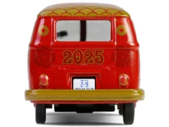 Volkswagen Type 2 Panel Van "Chinese Zodiac 2025 Year of the Snake" Red with Graphics "Hobby Exclusive" Series 1/64 Diecast Model Car by Greenlight