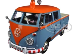Volkswagen Type 2 (T1) Delivery Pickup Truck Blue/Orange 