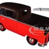 Volkswagen Type 2 T1 Pickup with Surfboard Brown Orange 1/24 Diecast Model Car Motormax 79560