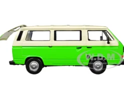 Volkswagen Type 2 (T3) Van Green and Beige "Timeless Legends" Series 1/24 Diecast Model Car by Motormax