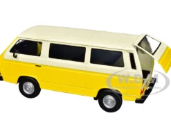 Volkswagen Type 2 (T3) Van Yellow and Beige "Timeless Legends" Series 1/24 Diecast Model Car by Motormax