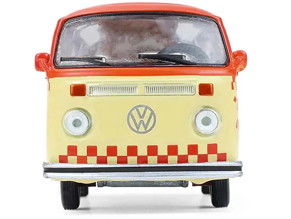 1975 Volkswagen Type 2 Van "Bubbie Burgers Food Truck" Orange and Cream "Blue Collar Collection" Series 14 1/64 Diecast Model Car by Greenlight