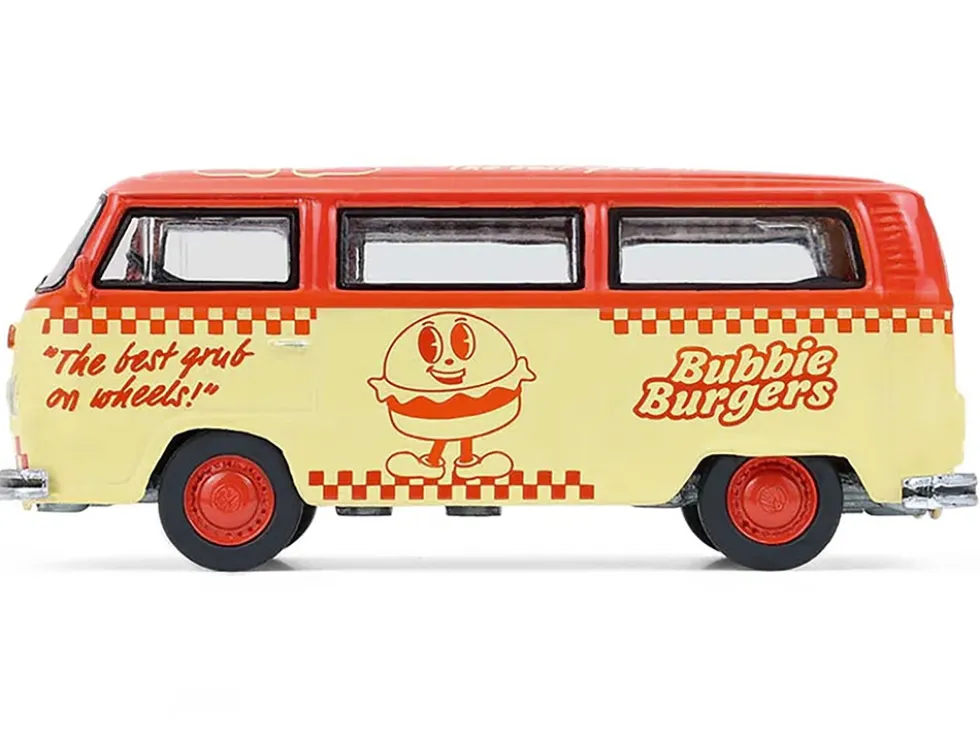 1975 Volkswagen Type 2 Van "Bubbie Burgers Food Truck" Orange and Cream "Blue Collar Collection" Series 14 1/64 Diecast Model Car by Greenlight