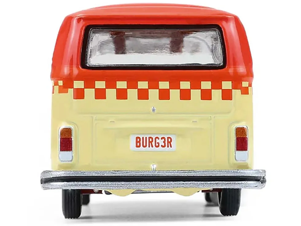1975 Volkswagen Type 2 Van "Bubbie Burgers Food Truck" Orange and Cream "Blue Collar Collection" Series 14 1/64 Diecast Model Car by Greenlight