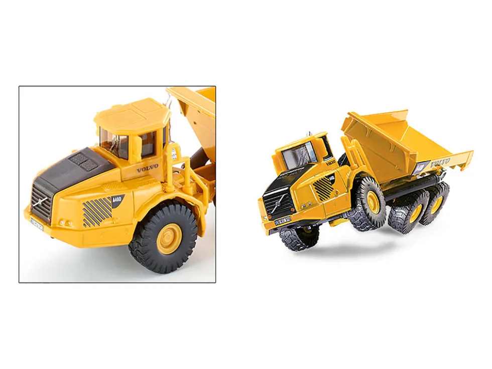 Volvo A40D Dump Truck Yellow 1/87 HO Diecast Model Siku 1877