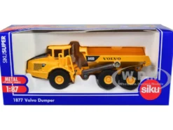 Volvo A40D Dump Truck Yellow 1/87 HO Diecast Model Siku 1877