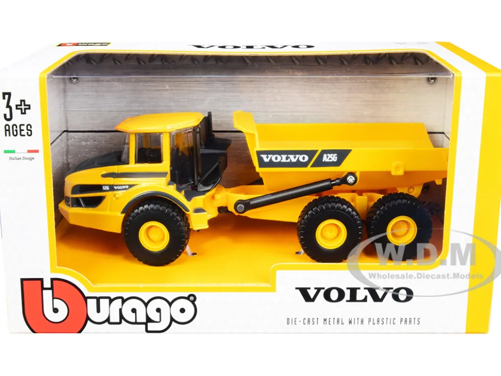 Volvo A25G Articulated Hauler Yellow 1/50 Diecast Model Bburago 32085