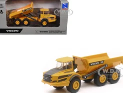 Volvo A25G Dump Truck Yellow Diecast Model by New Ray