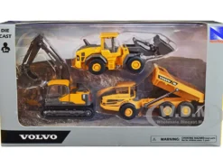 Volvo Construction Vehicles Set of 3 pieces Diecast Models New Ray NR32095
