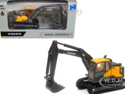 Volvo EC140E Track Type Excavator Yellow Diecast Model New Ray 32113