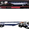 Volvo FM500 with Esterer Aviation Refueling Tanker Truck "Gulf Aviation" White with Blue Stripes Limited Edition 1/87 (HO) Diecast Model by Iconic Replicas