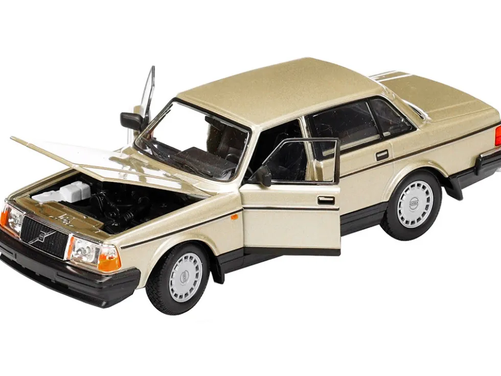 Volvo 240 GL Gold Metallic NEX Models 1/24 Diecast Model Car Welly 24102