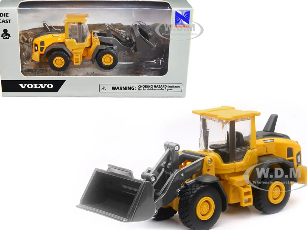 Volvo L60H Wheel Loader Yellow Diecast Model New Ray NR32093