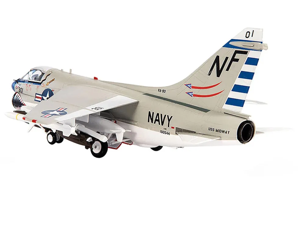 Vought A 7E Corsair II Attack Aircraft VA-93 Blue Blazers USS Midway 1979 United States Navy 1/72 Diecast Model JC Wings JCW-72-A7-006
