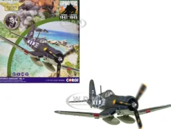 Vought Corsair Mk. II Fighter Aircraft "JT537, 1836 Naval Air Squadron, HMS Victorious, Battle of Okinawa" (1945) British Royal Navy Fleet Air Arm "The Aviation Archive" Series 1/72 Diecast Model by Corgi