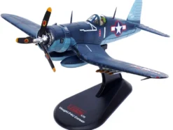 Vought F4U 1A Corsair Fighter Plane Big Hog VF 17 Jolly Rogers Captain Tommy Blackburn US Navy 1943 1/72 Diecast Model Airplane Legion LEG-14619LA