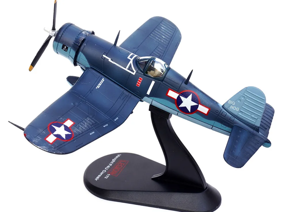 Vought F4U 1A Corsair Fighter Plane Big Hog VF 17 Jolly Rogers Captain Tommy Blackburn US Navy 1943 1/72 Diecast Model Airplane Legion LEG-14619LA
