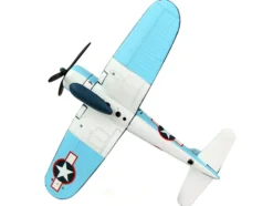 Vought F4U Corsair Fighter Aircraft VMF 422 First Lieutenant Robert Cowboy Stout United States Navy 1/100 Diecast Model Airplane Postage Stamp PS5356-2