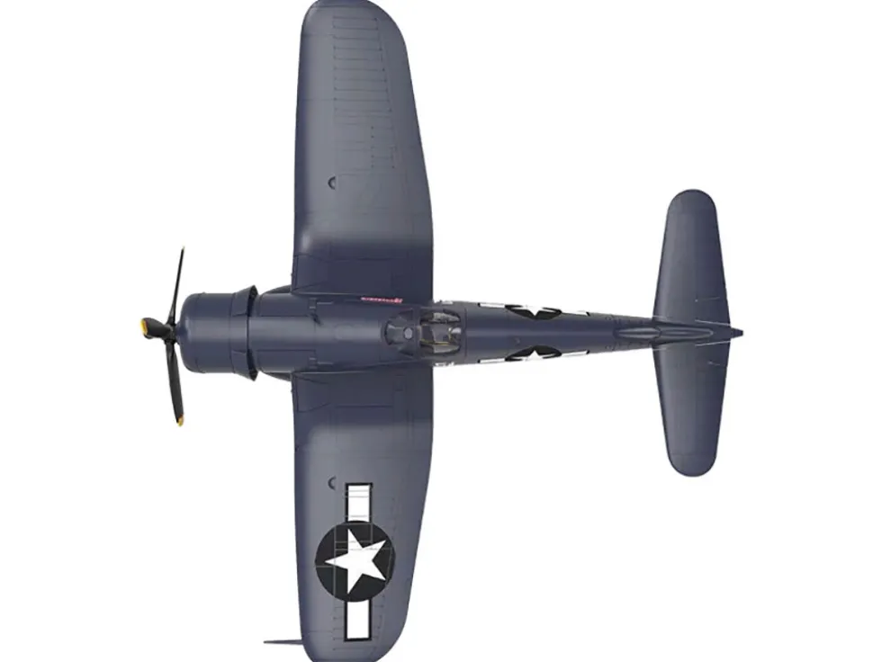 Vought F4U-1D Corsair Fighter Aircraft "Robert Wade, VMF-323 Death Rattlers, Yontan Airfield, Okinawa" (1945) United States Marine Corps "Planes of World War II" Series 1/72 Diecast Model Airplane by Luppa