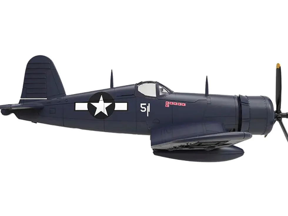 Vought F4U-1D Corsair Fighter Aircraft "Robert Wade, VMF-323 Death Rattlers, Yontan Airfield, Okinawa" (1945) United States Marine Corps "Planes of World War II" Series 1/72 Diecast Model Airplane by Luppa
