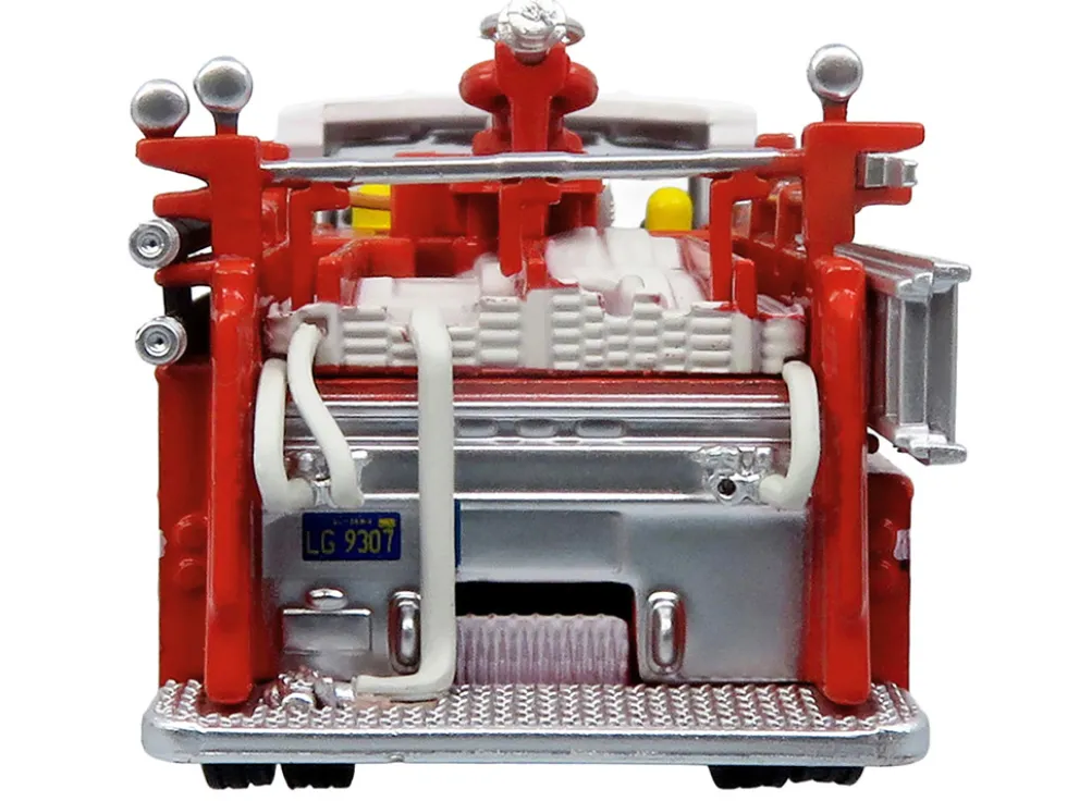 1974 Ward LaFrance Fire Engine "San Francisco Fire Department – Engine 31" Red with White Top "5 Alarm" Series Limited Edition 1/87 (HO) Diecast Model by Iconic Replicas
