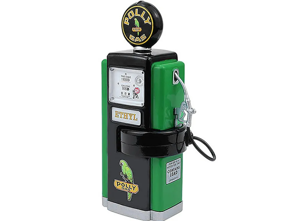 1948 Wayne 100-A Gas Pump "Polly Gas" Black and Green "Vintage Gas Pumps" Series 17 1/18 Diecast Replica by Greenlight
